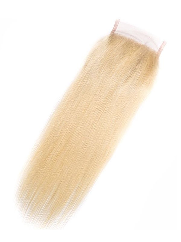 Russian Blonde Straight 4*4 Closure