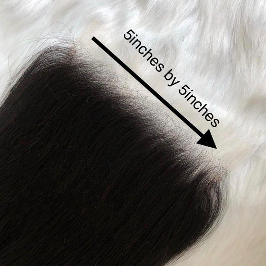 5*5 HD Lace Closure 8 TEXTURES AVAILABLE